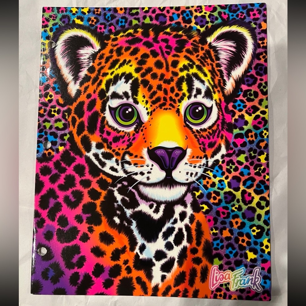 Lisa Frank Hunter the Leopard Folder